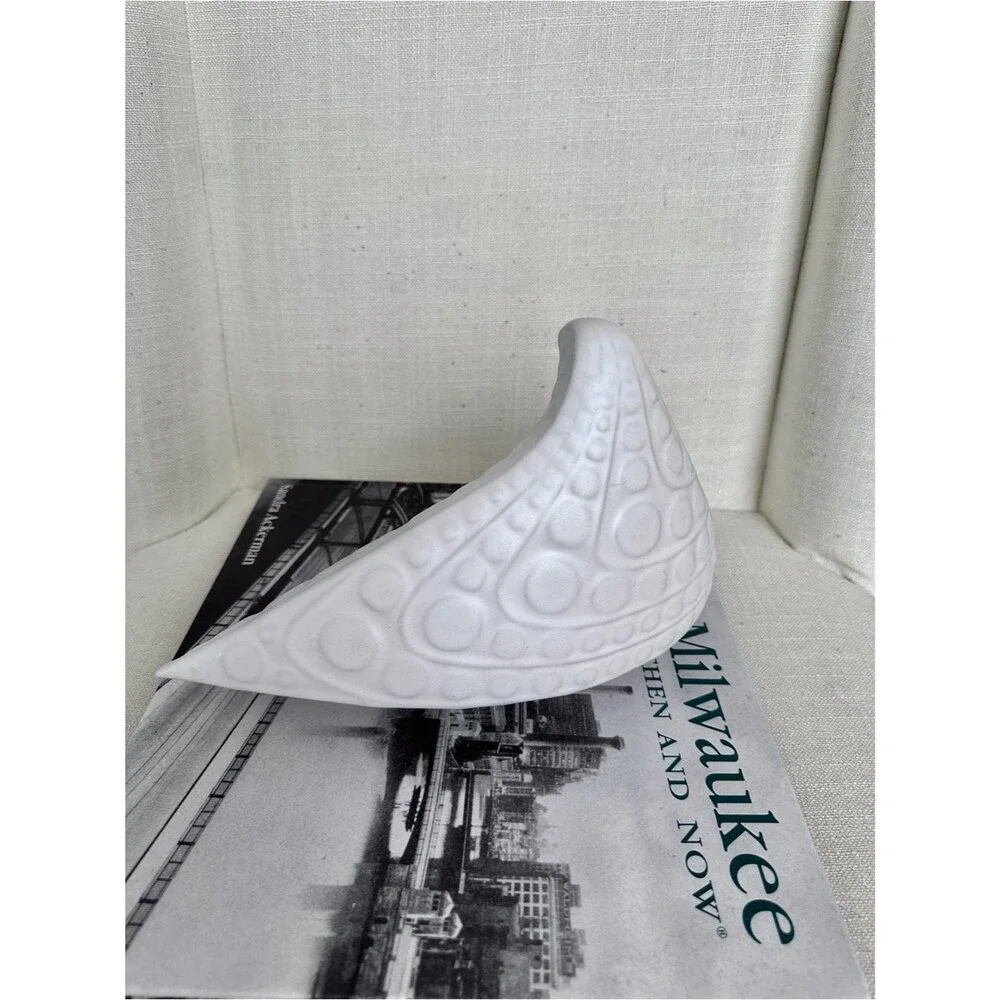 Jonathan Adler Menagerie Medium Teardrop Bird Figurine White Ceramic Matte